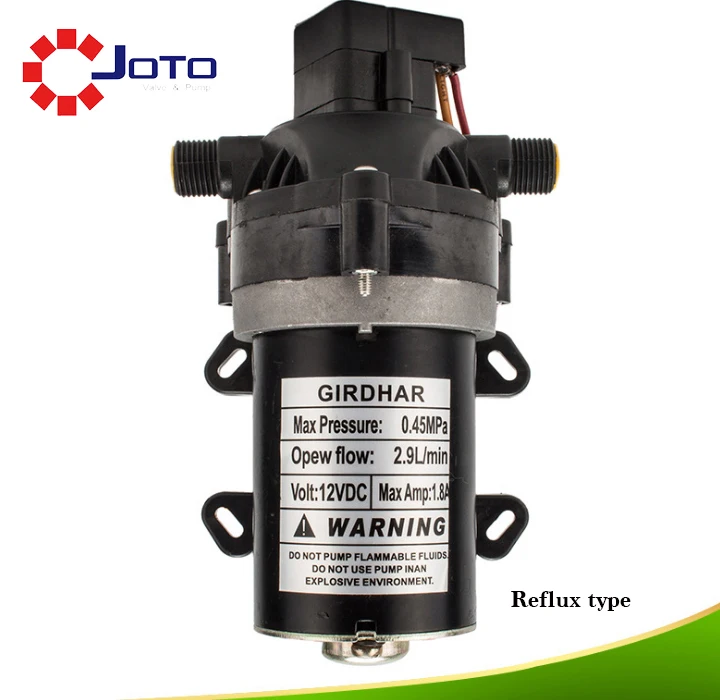 Big Power Highly Efficient Safe Electrical Booster Pump Small DC 12V Clean Water Use Diaphragm Pump