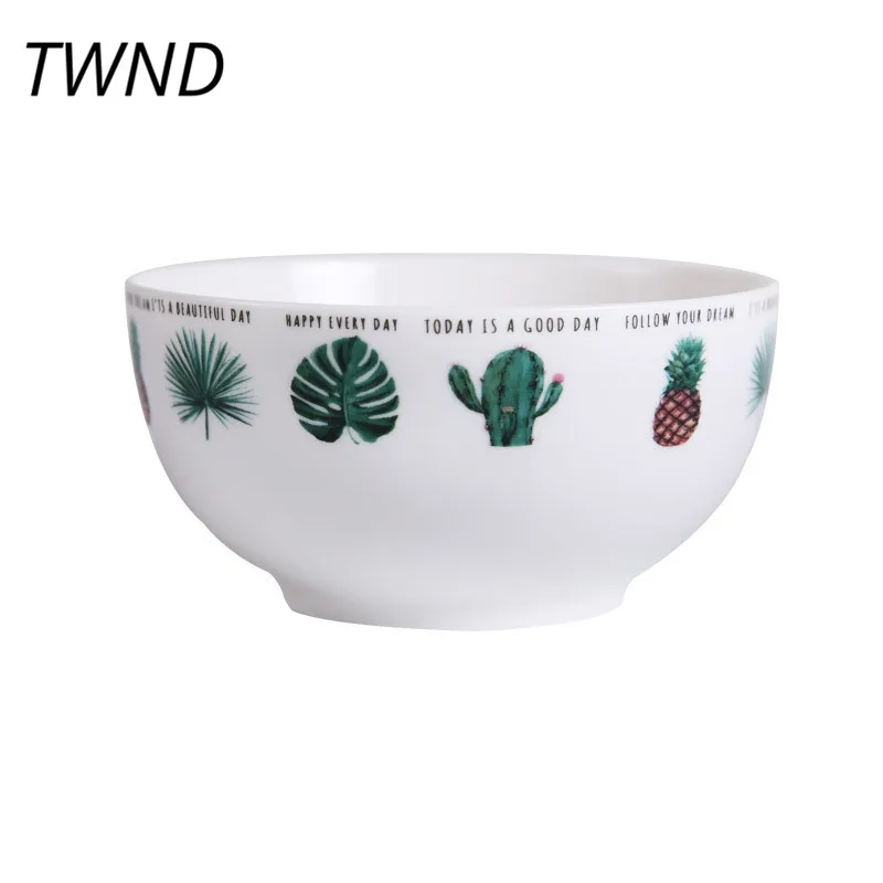 

Bone china rice bowls handpainted healthy food containers dinner vintage salad rice noodles bowl tableware