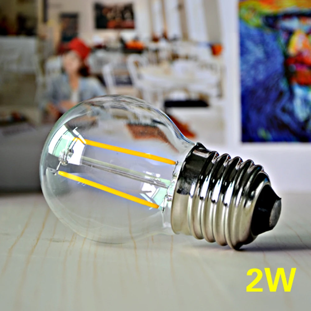 E27 затемнения светодиодный светильник 2W 4W 6W 8W ретро лампы накаливания 220 В Edison светодиодная лампа накаливания лампа в форме пузыря для крытого украшения светильник