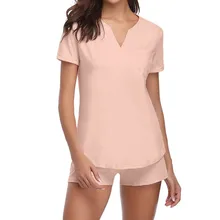 Халат для женщин, пижамный комплект с коротким рукавом, пижамные комплекты, бамбуковый комплект с бабочкой и шортами, домашняя одежда# XTN