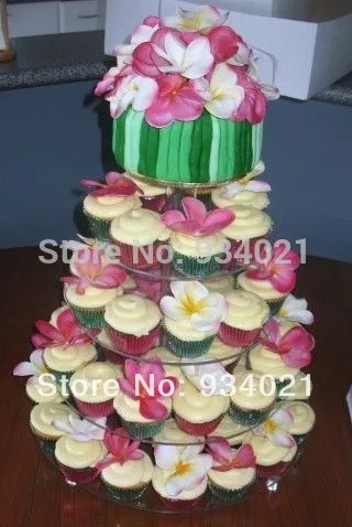 lucite 5 tiers wedding