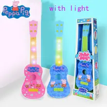 Genuine Peppa Pig 28cm/11'' Children Educational toy Guitar Musical Instruments ukulele Play type Early education children's toy