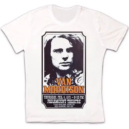 Van Morrison Concert Poster 70s Jazz Retro Vintage Hipster Unisex T