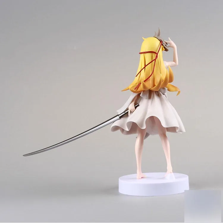 

20cm Japanese original anime figure Oshino Shinobu mask action figure collectible model toys for boys