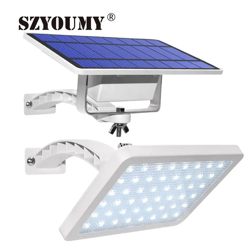 

SZYOUMY 800lm Solar Lamp 48 leds Solar Light For Outdoor Garden Wall Yard LED Security Lighting With Adustable Lighting Angle