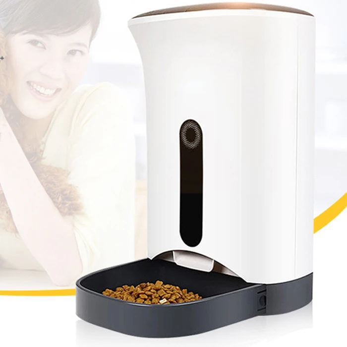 

LCD Display Pet Feeder Wifi Remote Control Smart Automatic Pet Feeder Dogs Cat Food Rechargable With Video Monitor
