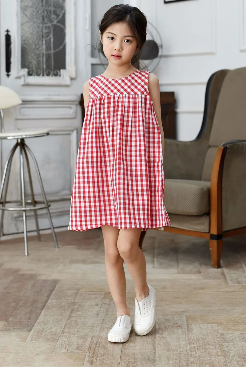 Cotton Toddler Girls Summer Dresses 2019 A Line White Red Plaid Party Teenage Dresses For Girls10 6 7 14 4 12 Years Clothing  3 4 5 6 7 8 9 10 11 12 13 14 15 16 17 years big  little  summer kids dresses for girls (15).jpg