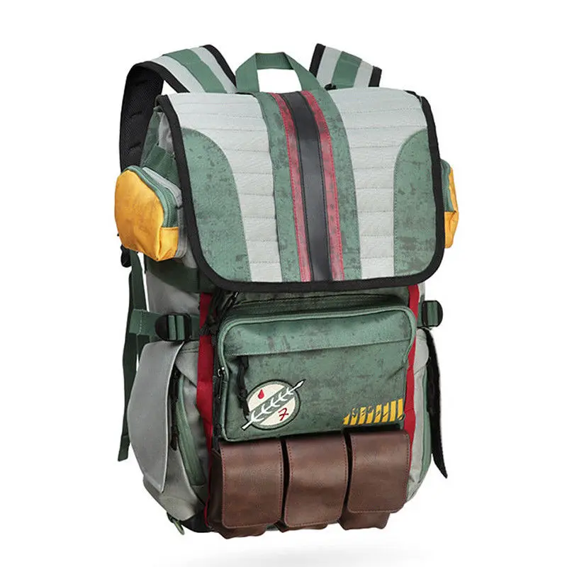 

Star Wars Boba Fett Armor Backpack Laptop School Travel Outdoor Shoulder Bag