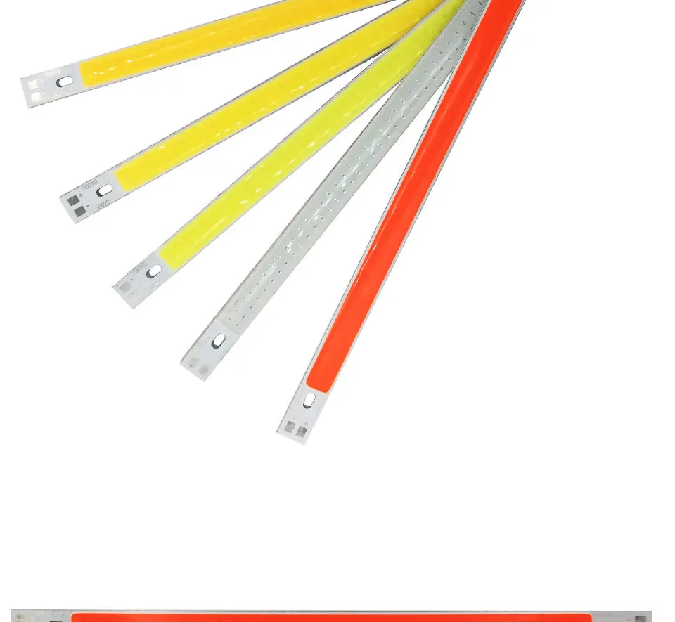 200x10MM 10W LED Light COB Strip Lamp DC 12-14V 1000LM Ultra Bright Red Blue Warm White Pure White 20CM LED Chip (8)