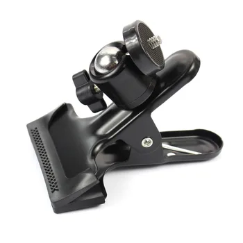

F14414 360 Degree Rotating Ball Head Clamp Clip Holder w/ 1/4" Tripod Mount for Gopro Camera Hero 4 3 3+ 2 Flash Camcorder +FS