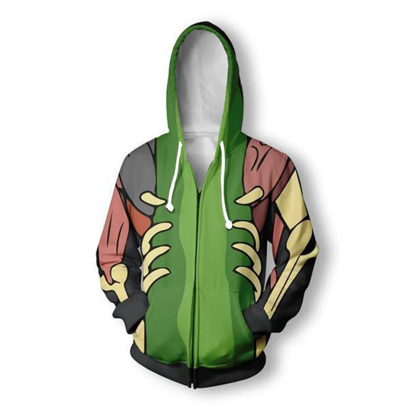 

Unisex Cartoon Rick And Morty 3D Print Sweatshirts Zip Up Hoodies Colorful Tracksuit Hooded Tops
