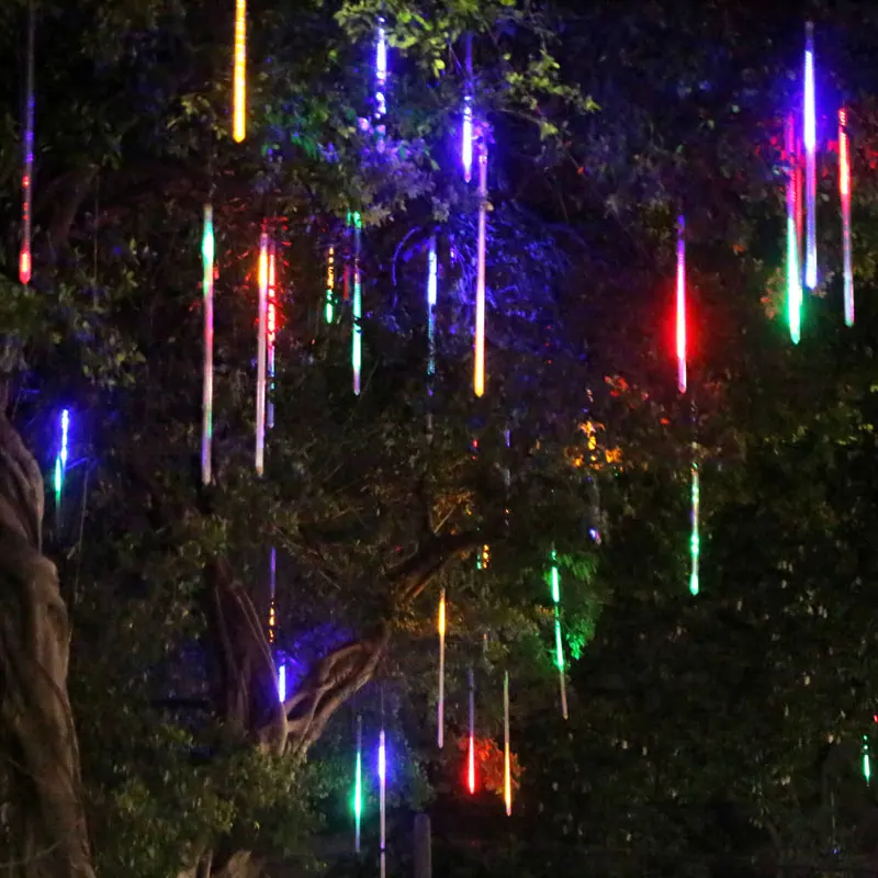 Zoyabell navidad Hada luz Meteor Shower lluvia tubo guirnalda luces de navidad interior jardín fiesta exterior vacaciones Decoración Zoyabell navidad Hada luz Meteor Shower lluvia tubo guirnalda luces de navidad interior jardín fiesta exterior vacaciones Decoración