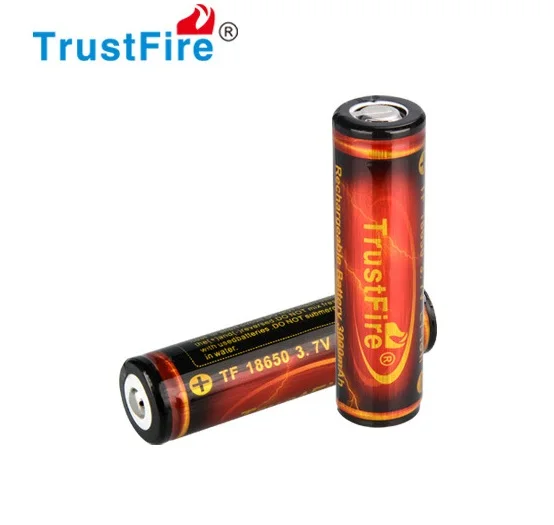 

5pcs/lot TrustFire 18650 3.7V 12.6Wh 3400mAh Li-ion Rechargeable Battery with PCB Protection For LED Flashlight Bicycle Headlamp