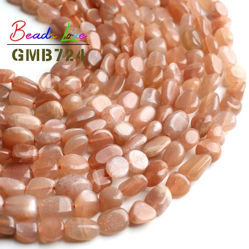 6-8mm 35" Natural Strand Gemstone Freeform Loose Beads For DIY Making Jewelry#3A 