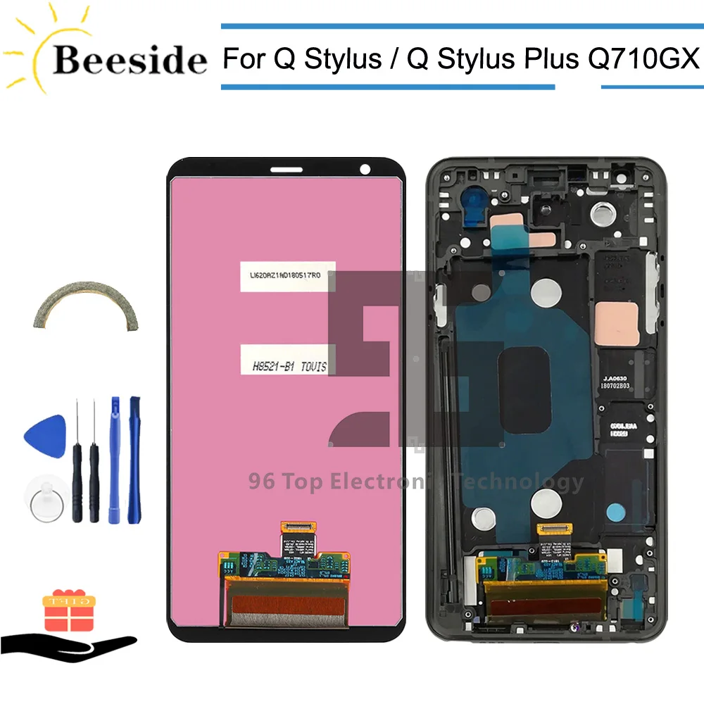

AA+ Quality LCD+Frame For LG Q Stylus Q710GX Q710EM Q710WA LCD Display Touch Screen Digitizer Assembly For Q Stylus Plus Q710ZAW