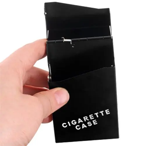 ALUMINIUM Metall Zigaretten Etui Box Zigarettendose