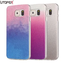 Coque For Galaxy S7 Case Glitter Silicone Cover For Samsung Galaxy Note 5/ S3/ S4/ S5/ S6 EDGE Soft TPU Back Shiny Fundas Case