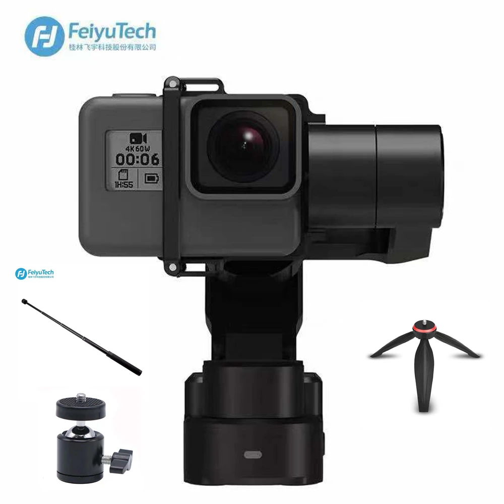 Водонепроницаемый 3 осевой стабилизатор FeiyuTech Feiyu WG2X для Gopro Hero7 6 5 session Xiaomi yi 4/5 Yi 4K