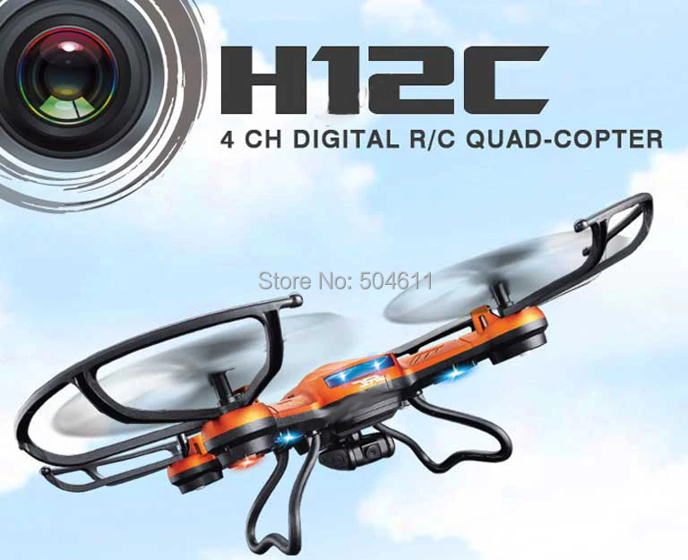 JJRC H12C 4CH 360 Flips One key return 2.4GHz RC Quadcopter w 2MP Camera Headless Mode RTF RC Helicopter