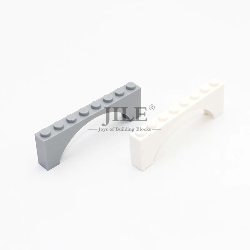 

Free Shipping Moc Brick Arch 1x8x2 Raised Arch 16577 DIY Enlighten Creative Building Blocks Compatible with Assembles Particles