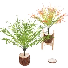Simulation Boston Wire Fern Green Plant Artificial Plastic Fake Hippocampus Grass Wall Hanging Bonsai Home Garden Decoration
