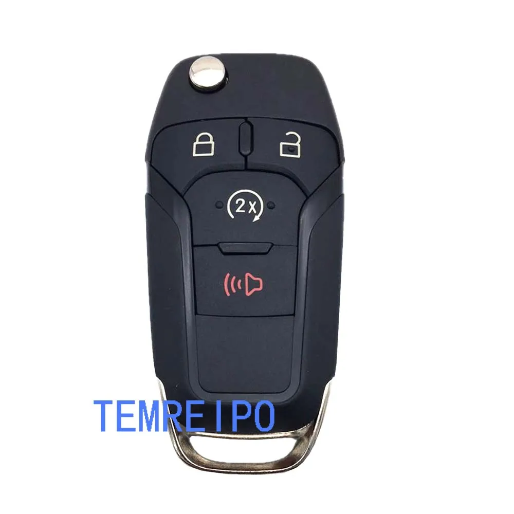 

10pcs/lot Smart remote key case 4 button 164R8109 for Ford Edge Escap Explorer Fusion 2015 2016 2017 key shell R