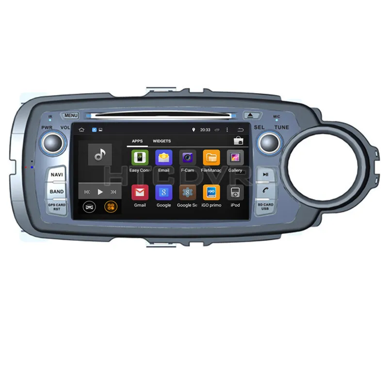 Cheap YMODVHT 7inch 4G Octa Core Android 9.0 7.1 Car DVD Player for Toyota Yaris RHD 2011- GPS Auto RDS Radio Audio Video Stereo 2