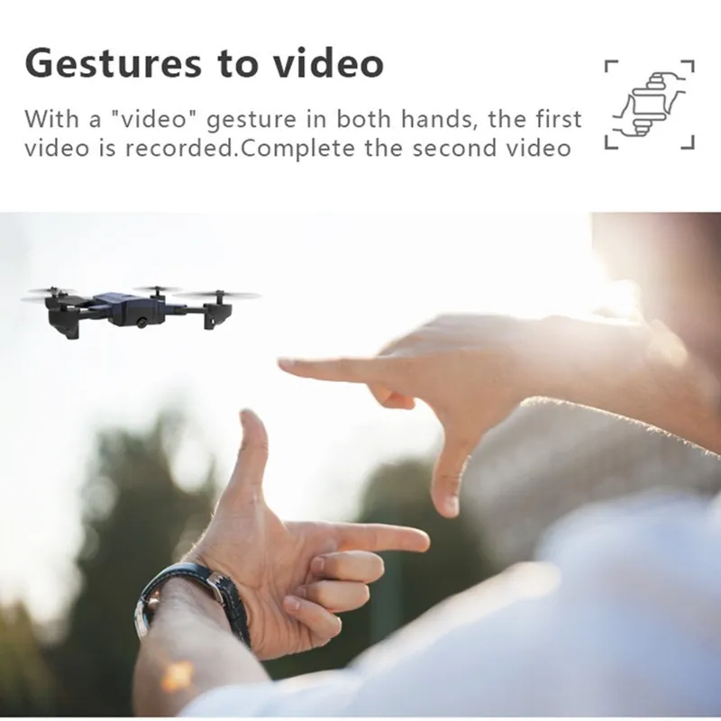 

Quadcopter F196 RC Drone with Camera 2.0MP HD Foldable Quadrocopter Selfie Drones RC Helicopter VS E58 Dron