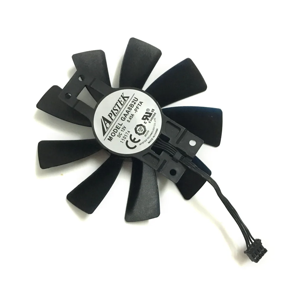 GAA8B2U 95mm 4Pin Video Card Fan R9 380 VGA Cooler Fans For Sapphire R9