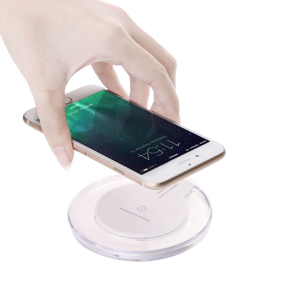 Фантастическое быстрое Qi Беспроводное зарядное устройство зарядная док-станция для samsung Galaxy S6 S7 edge S8 для Apple iPhone X 8 Plus Беспроводная зарядка