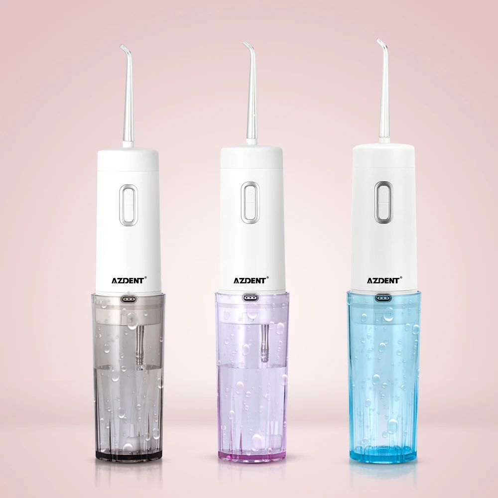  Smart Portable Dental Flosser + Travel Case Cordless Oral Irrigator USB Charging Water Jet Floss To