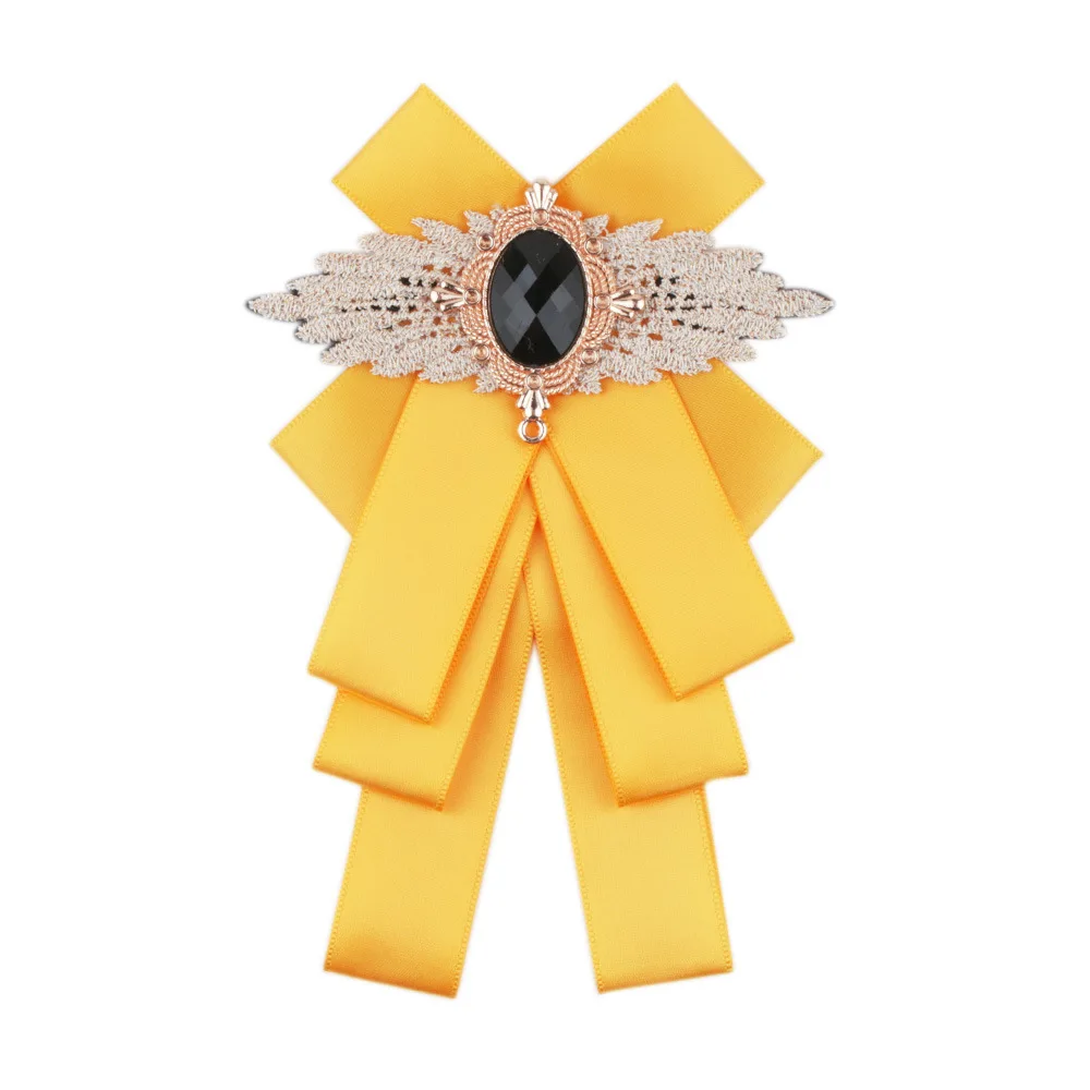 

2019 New Ribbon Crystal Bow Tie Brooch Bow Men And Women Wedding Party Bow Tie Rhinestone Bow Tie Modern Ornaments