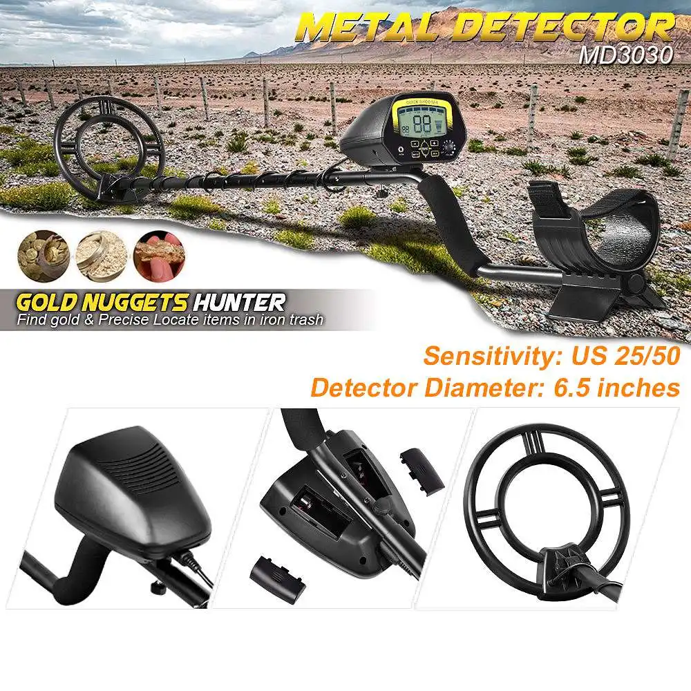 

Metal Detector Underground Gold Detector Metal Length Adjustable Treasure Hunter Seeker Portable Hunter Detector Tool