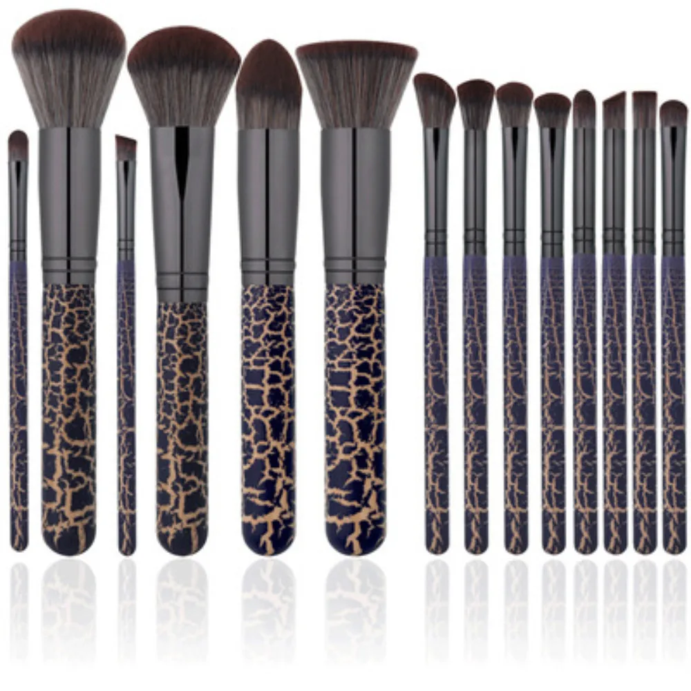 14 makeup brush set crack beauty tools face brush leopard makeup brush