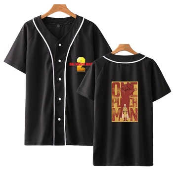 

One Punch Men Season 2 Print Short Sleeve Baseball Jacket Summer Autumn Men/Women Casual Fashion Comfortable Jacket Clothes