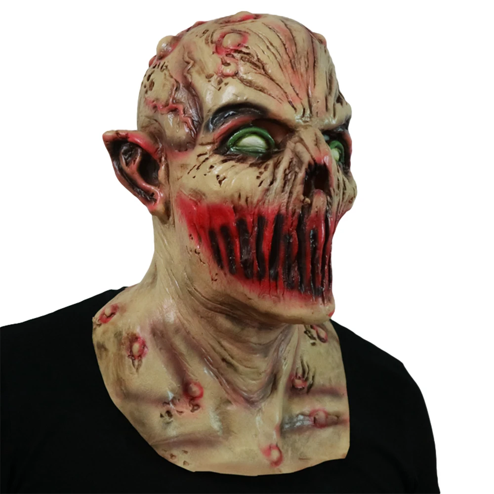 

Halloween Monster Zombie Mask Scary Adult Latex Costume Party Horror Face Mask Full Head Vampire Cosplay Mask Masquerade Props