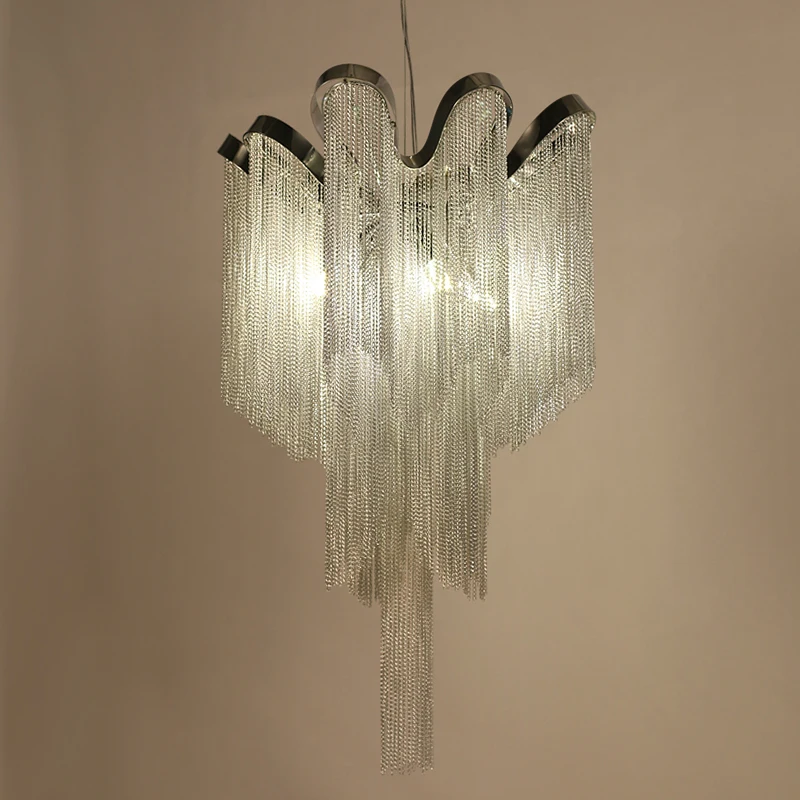 Нордическая кисточка цепочка подвеска светильник для дома Luces Led Decoracion