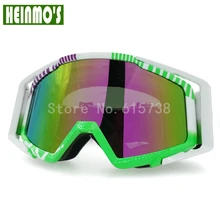 New motocross helmet goggles motocross dirtbike motorcycle helmets goggles glasses eyewear Green Frame