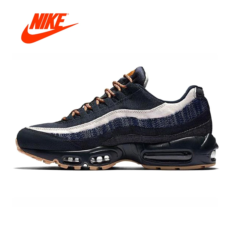 

Original New Arrival Authentic Nike Air Max 95 Premium Men's Running Shoes Sneakers Dark Obsidian / Granite Cider 538416-400