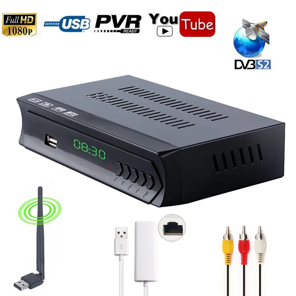Koqit DVB S2 HD AC3 Receptor Digital Satellite Receiver TV Tuner IPTV