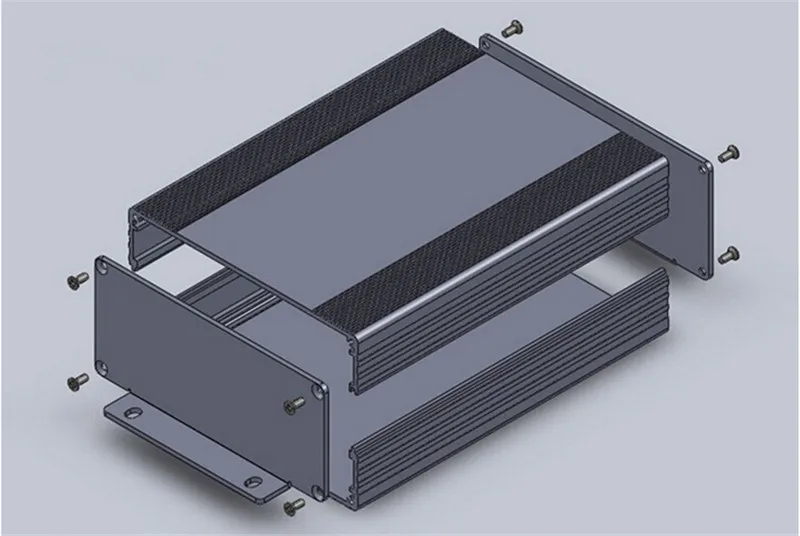 electronic case amplifier enclosure separated aluminum box enclosure black electronics aluminum case wall mounting project box electronics enclosure for pcb  (5).jpg