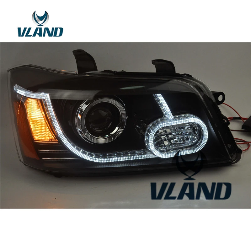 VLAND завод для автомобильных головных фар фара Highlander 2000 2004 2006 2007 светодиодная... Kluger