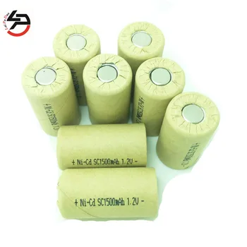 

LPD 8pcs /1lot NI-CD SC1500mah 1.2V 2017 newest 100% Original Rechargeable battery high power battery cell,power tool battery