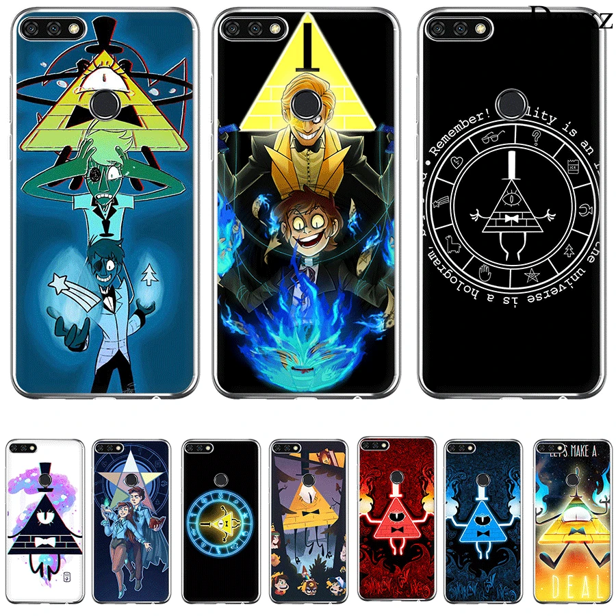 

Gravity Falls Bill Looks Mad Phone Case Cover For Huawei Honor Note 6A 7A 7C 7X 8 8X 9 10 Lite Soft TPU