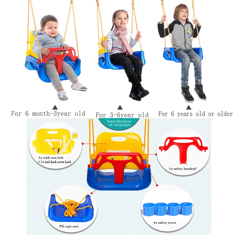 Children's toys swing indoor and outdoor home three in one baby outdoor