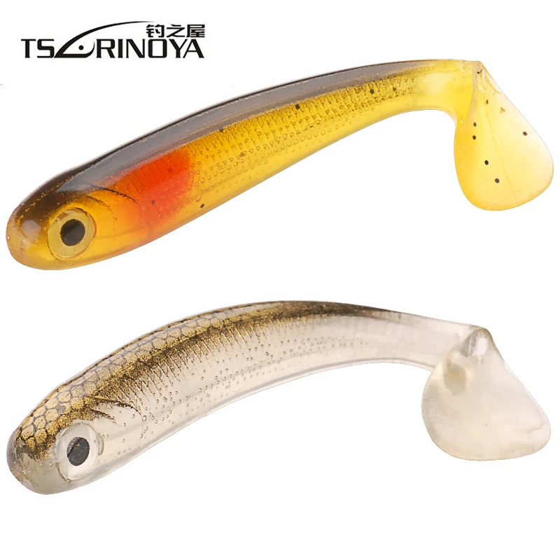 

TSURINOYA 4pcs/Lot 65mm 3.5g Fishing Lure 3D Eyes Isca Artificial Leurre Souple Soft Bait Pescaria Wobbler Carp Fishing Lures
