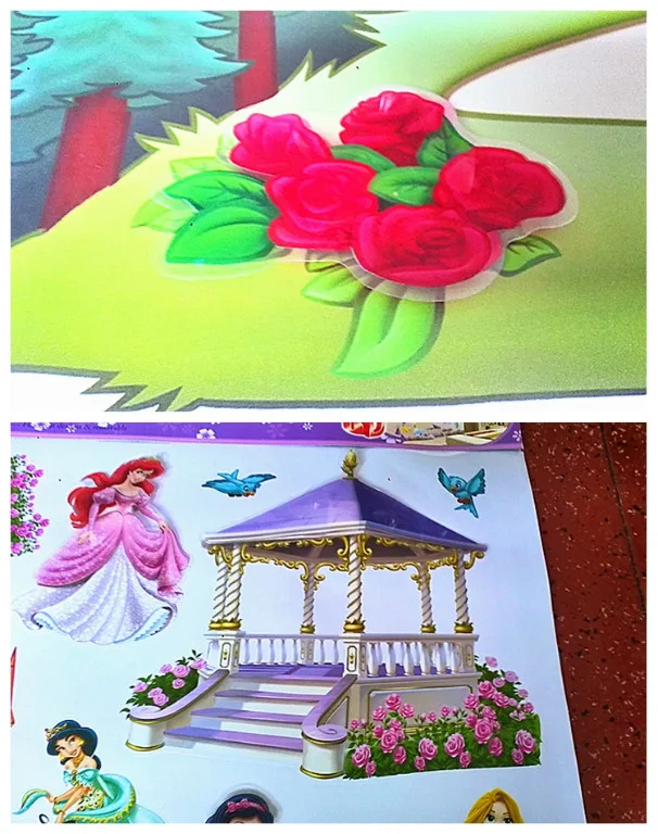 Огромная настенная наклейка с изображением замка, Виниловая наклейка для девочек, Настенная Наклейка для детской комнаты, Декор для дома