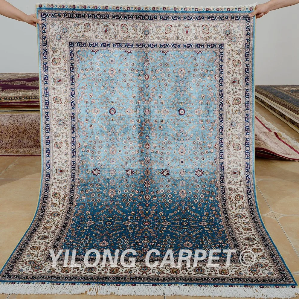Yilong 4 X6 Hand Knotted Turkish Carpet Dark Blue Vantage Antique Yilong 4 X6 Hand Knotted Turkish Carpet Dark Blue Vantage Antique Handmade Area Rugs 0634 In Rug From Home Garden On Aliexpress Alibaba Group