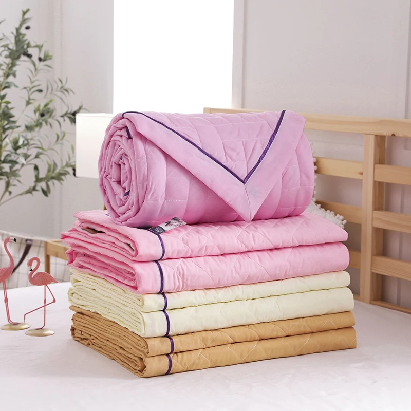 FullLove 180*220cm New Blankets for Adults Cotton Solid Pink Blanket