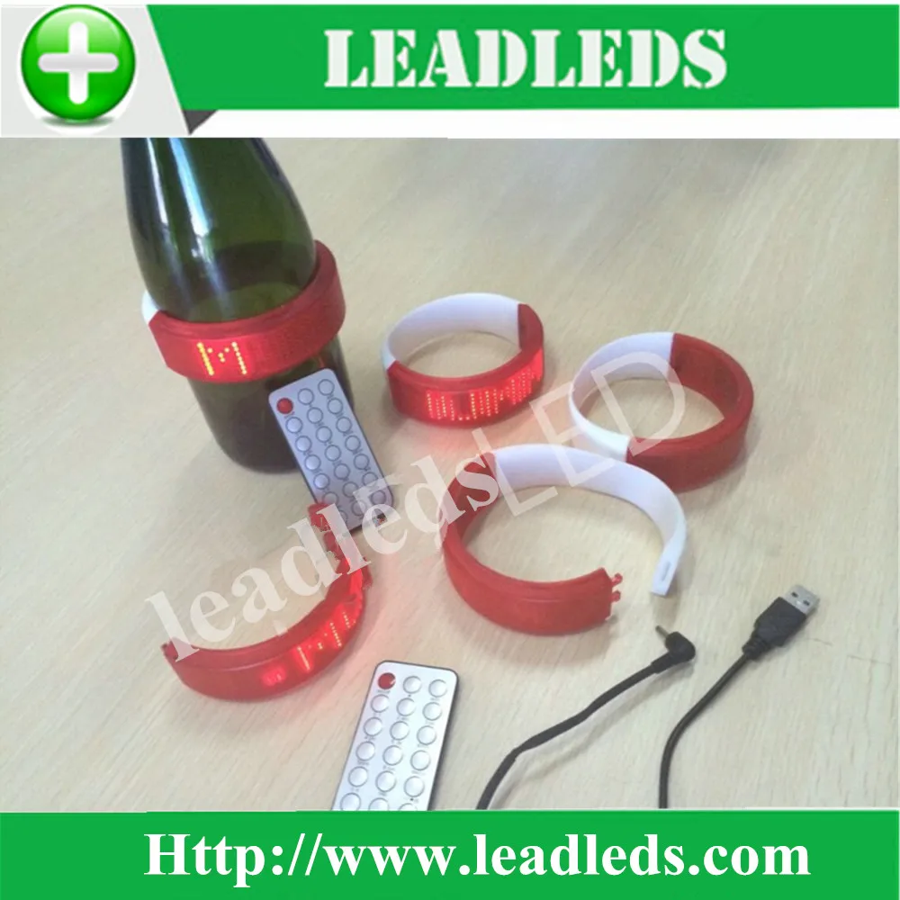 

Custom soft ultra-thin LED sign LED bottle display/backpack bags bracelet gift development